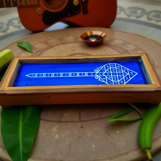 Rangly Sastra Bandham  Border  Rangoli Stencil Wooden 17x5 Inches  Pack of 1 Piece