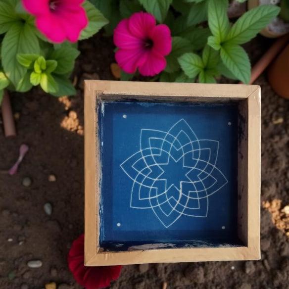 Rangy Circle  Rangoli Stencil Wooden 5*5 Inches Pack of 1 piece