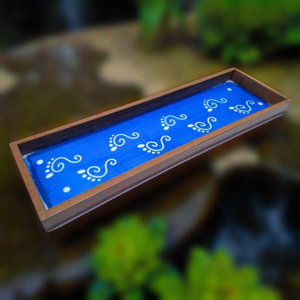 Rangly Krishna  Padam   Border Rangoli  Wooden17x5 Inches  Pack of 1 Piece