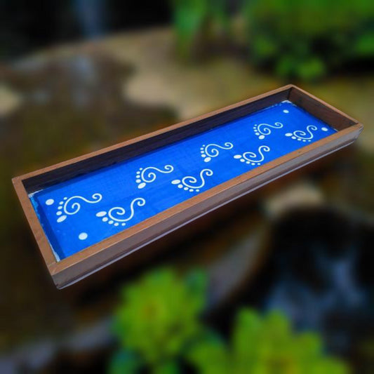 Rangly Krishna  Padam   Border Rangoli  Wooden17x5 Inches  Pack of 1 Piece