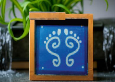 Rangly  Lakshmi Model 2   Rangoli Stencil Wooden 5*5 Inches Pack of 1 piece