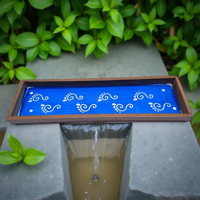 Rangly Lakshmi Padam   Border Rangoli  Wooden 17x5 Inches  Pack of 1 Piece