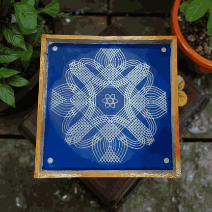 Rangly Jumbo   Rangoli Design Model 6 Stencil Wooden 24x24 Inches Pack of 1 piece