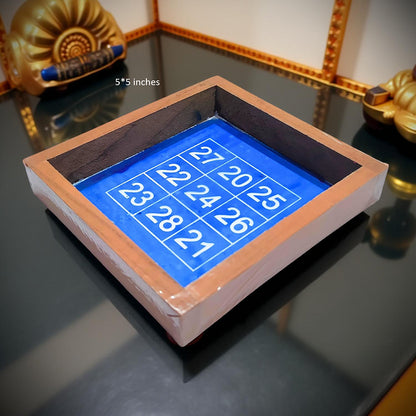 Rangly Kubera Number Rangoli Stencil Wooden, 5 × 5 Inches Pack of 1 Piece