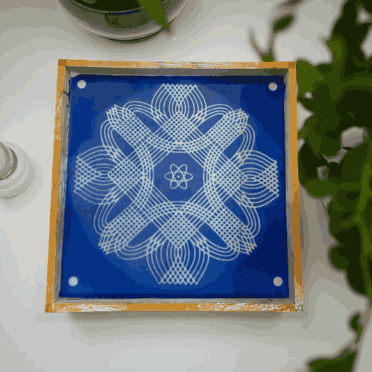 Rangly Jumbo Rangoli Design Model 2 Stencil Wooden 30x30 Inches Pack of 1 piece