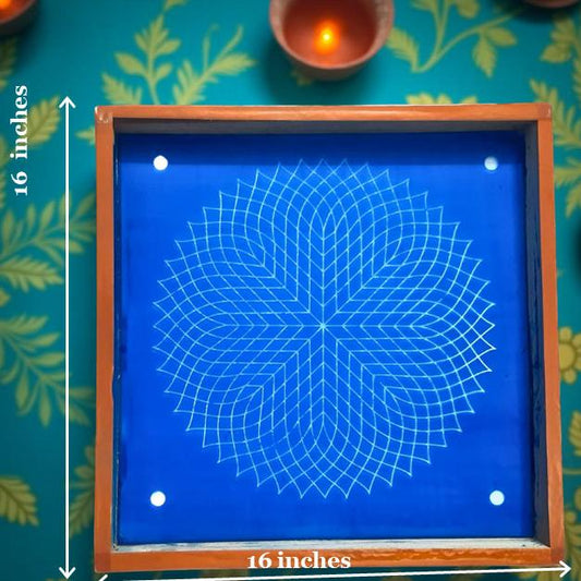 Rangly Jumbo Circle Rangoli Stencil Wooden 20*20 Inches Pack of 1 piece