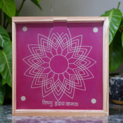 Rangly Jumbo Rangoli Stencil Wooden 20*20 Inches Pack of 1 piece