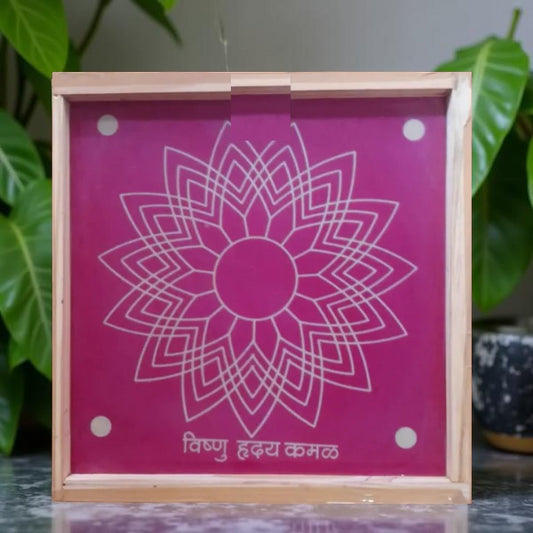 Rangly Jumbo Rangoli Stencil Wooden 20*20 Inches Pack of 1 piece