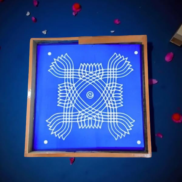 Rangly Jumbo Fish Rangoli Stencil Wooden 16*16 Inches Pack of 1 piece