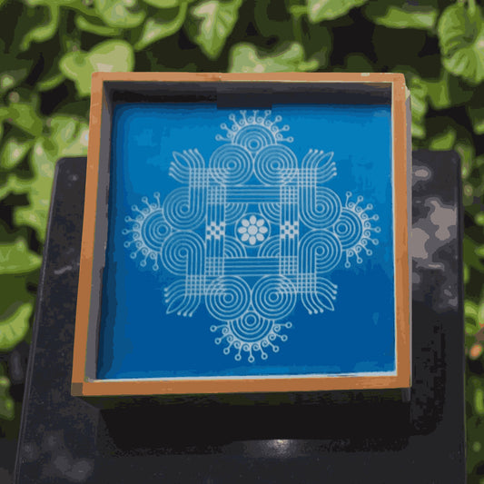 Rangly Jumbo Rangoli Design 1 Stencil Wooden 20*20 Inches Pack of 1 piece