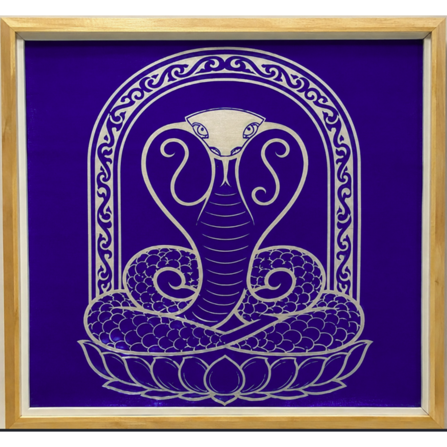 Naga Yantra rangoli Model 4  wooden Stencil - Symbol of Protection and Cosmic Energy