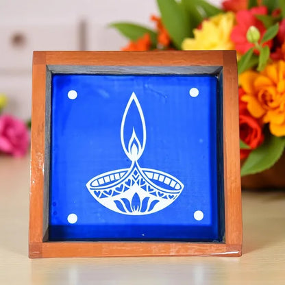 Rangly Agal-Diya-Kolam-Rangoli-Stencil 5 * 5 Inches Pack of 1 Piece