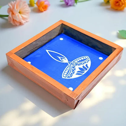 Rangly Agal-Diya-Kolam-Rangoli-Stencil 5 * 5 Inches Pack of 1 Piece