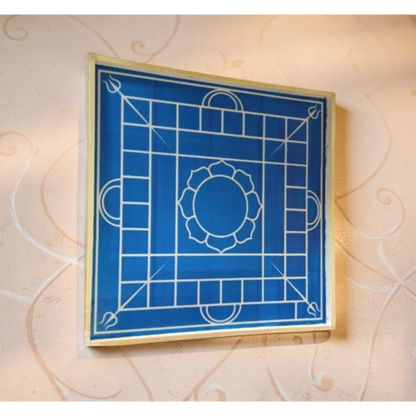 Ganesh Mandal Model 2  Design Stencil Wooden Frame 24x24 Inches Pack of 1 piece