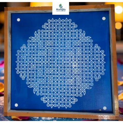 Rangly Sikku Kolam Stencil  Wooden  Pack of 1 piece -WJ2015