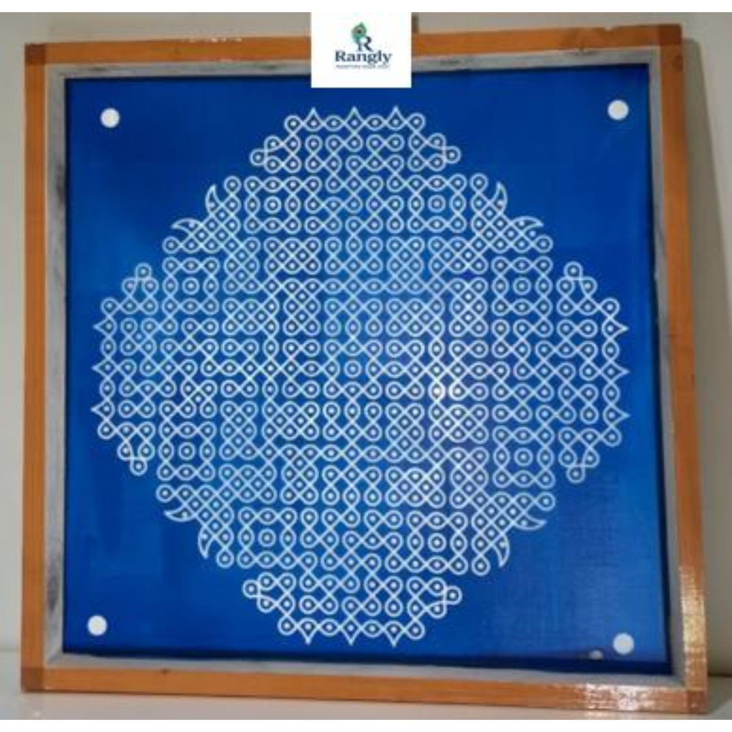 Rangly Sikku Kolam Stencil  Wooden  Pack of 1 piece -WJ2015