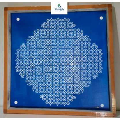Rangly Sikku Kolam Stencil  Wooden  Pack of 1 piece -WJ2015