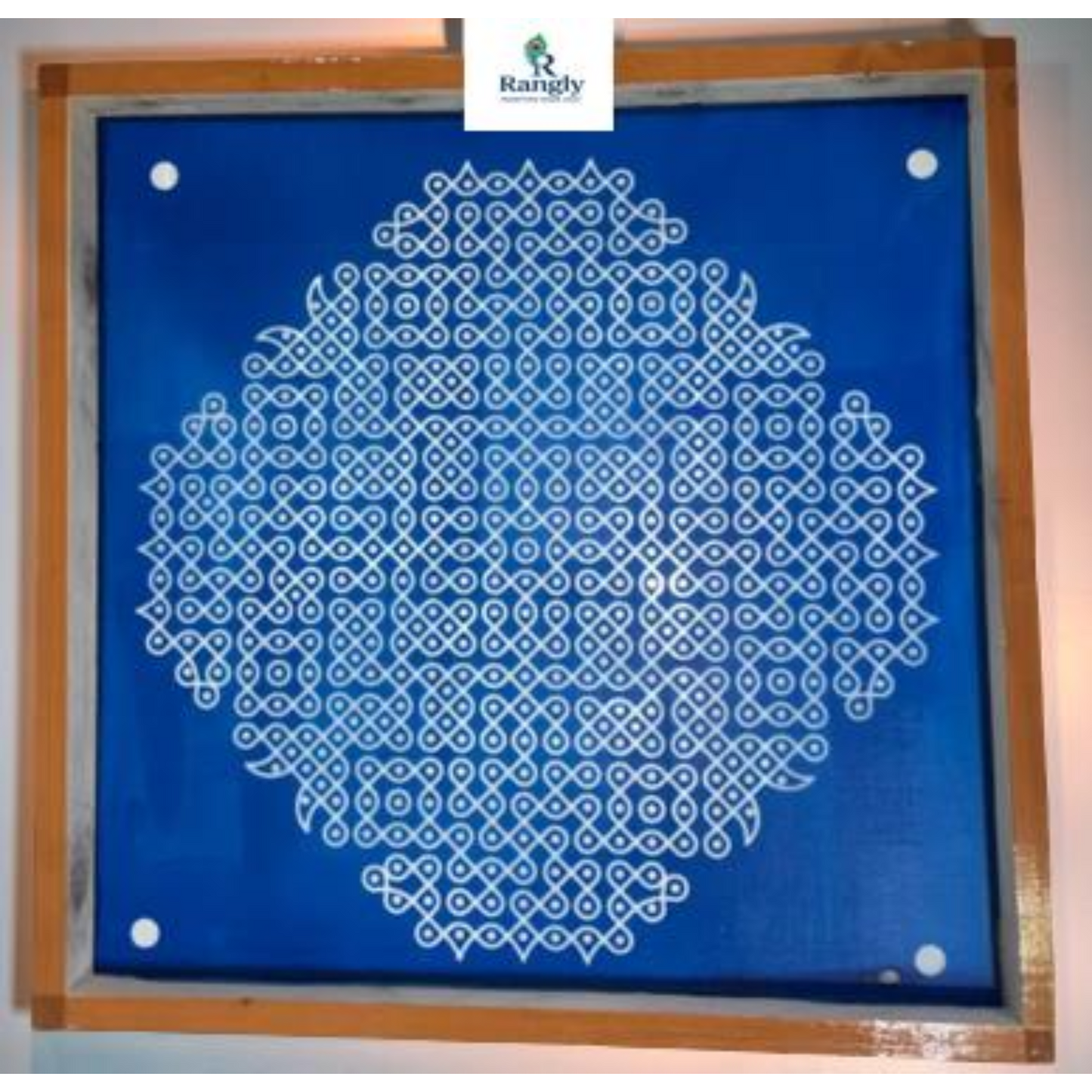 Rangly Sikku Kolam Stencil  Wooden  Pack of 1 piece -WJ2015