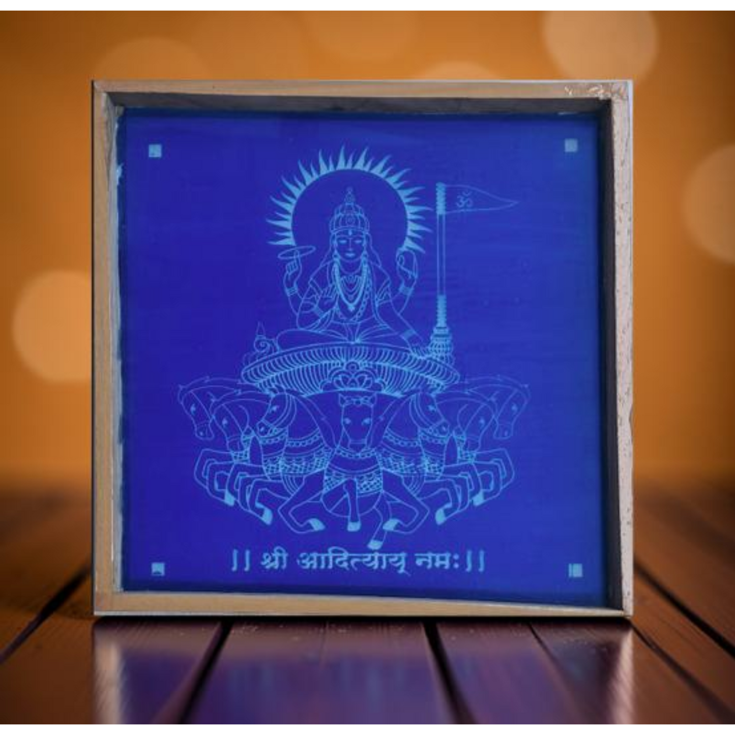 Surya Bhagwan Rangoli Design Stencil Wooden Pack of 1 piece _Rangly
