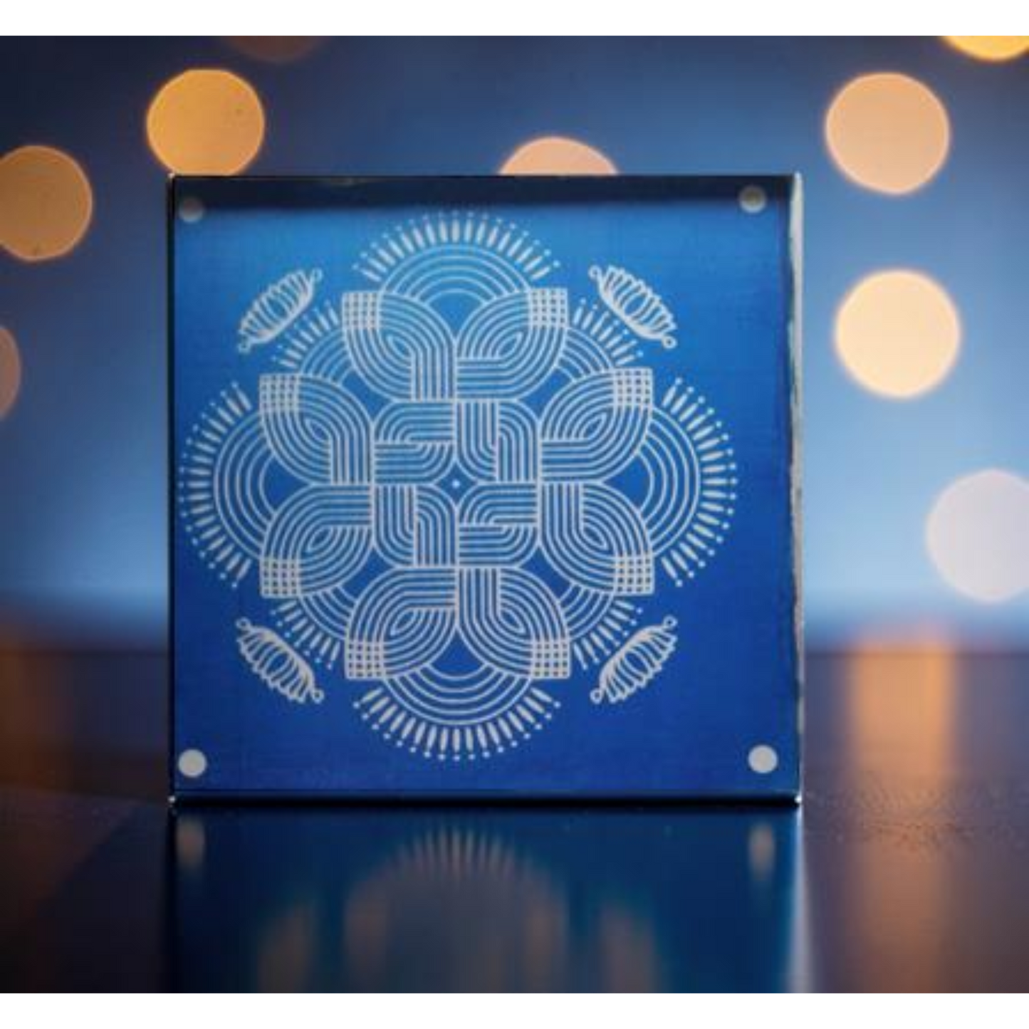Rangly Square Rangoli Stencil  Pack of 1 piece -WJ2405