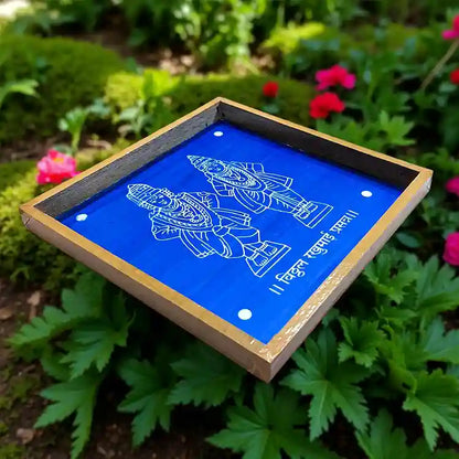 Rangly Vitthal Rukmini  Rangoli Stencil Wooden  10x10 Inches  Pack of 1 Piece