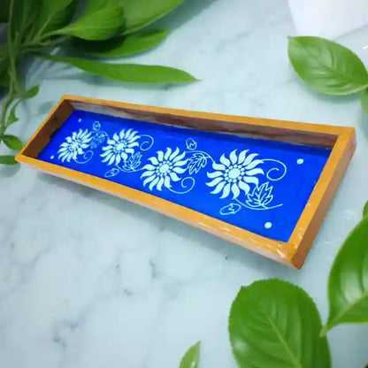 Rangly Sun Flower Border  Rangoli Stencil Wooden 17x5 Inches  Pack of 1 Piece