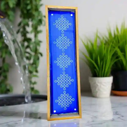 Rangly Kambi Kolam Model 3  Border Rangoli  Wooden 17x5 Inches  Pack of 1 Piece