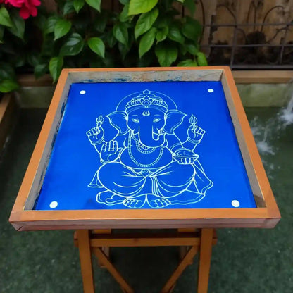 Rangly Ganesha Rangoli Stencil Wooden 10*10 Inches Pack of 1 Piece