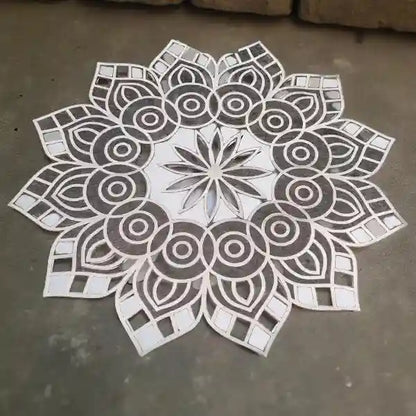 Rangly Jumbo Rangoli Mandala Stencil Wooden 30x30 Inches Pack of 1 piece