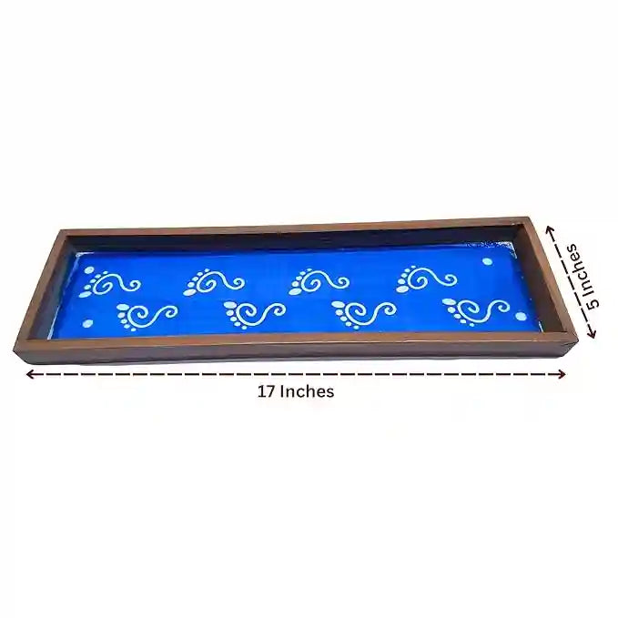 Rangly Lakshmi Padam   Border Rangoli  Wooden 17x5 Inches  Pack of 1 Piece