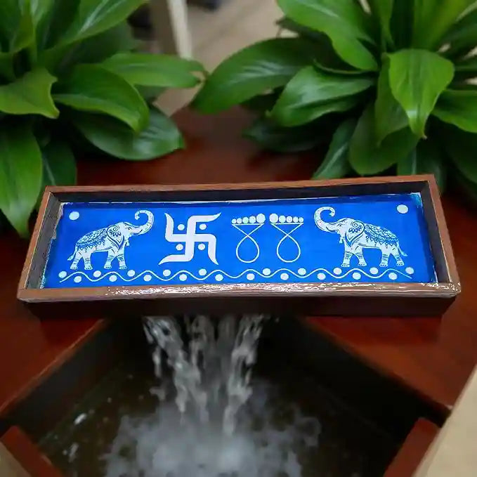 Rangly Elephant Border   Rangoli  Wooden 17x5 Inches  Pack of 1 Piece