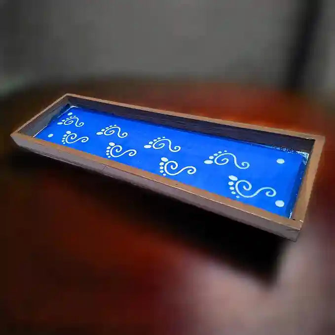 Rangly Lakshmi Padam   Border Rangoli  Wooden 17x5 Inches  Pack of 1 Piece