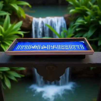 Rangly Divine Symbol   Border Rangoli  Wooden 17x5 Inches  Pack of 1 Piece