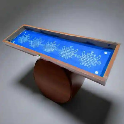 Rangly Kambi Kolam Model 1  Border Rangoli  Wooden 17x5 Inches  Pack of 1 Piece