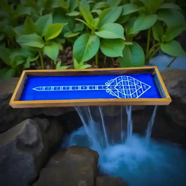 Rangly Sastra Bandham  Border  Rangoli Stencil Wooden 17x5 Inches  Pack of 1 Piece