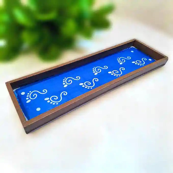 Rangly Lakshmi Padam   Border Rangoli  Wooden 17x5 Inches  Pack of 1 Piece