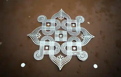 Rangly Padi Kolam Model 5  Rangoli Stencil Wooden  10x10 Inches  Pack of 1 Piece