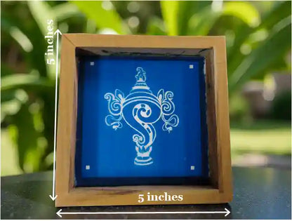 Rangly Shanku Model 1 Rangoli Stencil Wooden 5*5 Inches Pack of 1 piece