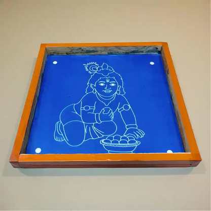 Rangly Bal Krishna Rangoli Stencil 10×10 Inches Pack of 1 Piece