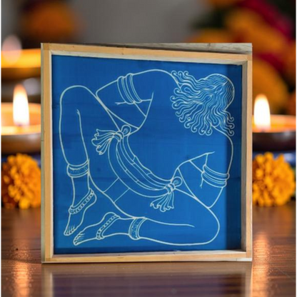 Rangly Jumbo  Vastu Purusha Model 3 Stencil Wooden 16x16 Inches Pack of 1 piece
