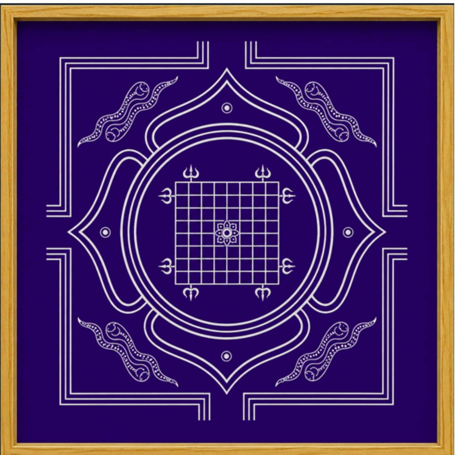 Vastu Yantra Kolam Stencil  Wooden  Pack of 1 piece