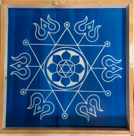 Yantra  Rangoli wooden Stencil -Elevate Your Spiritual Space
