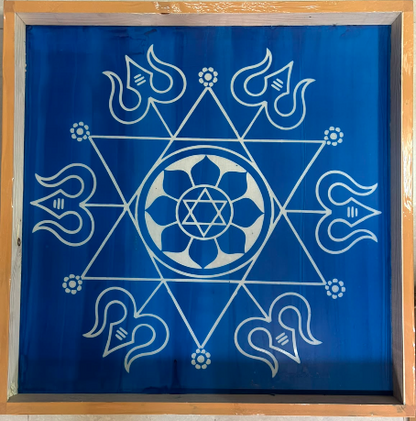 Aghora Yantra  Rangoli wooden Stencil -Elevate Your Spiritual Space