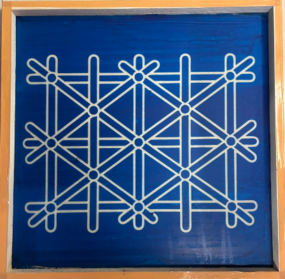 Punyahavachan Mandal Rangoli wooden Stencil -Elevate Your Spiritual Space